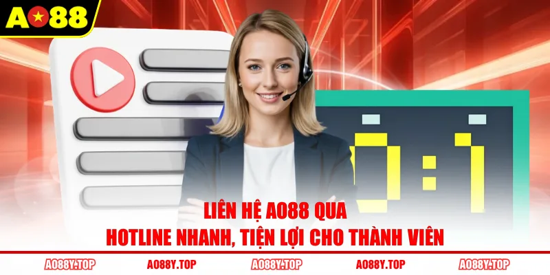 Liên hệ AO88 qua hotline nhanh, tiện lợi cho thành viên